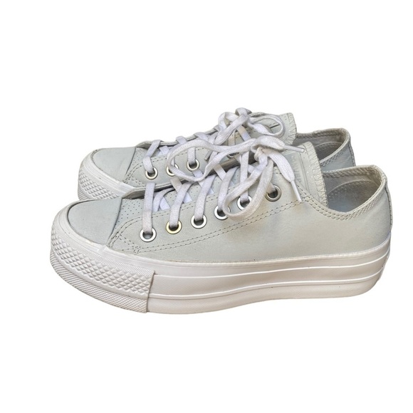 Converse Shoes - Converse Platform Faux Leather Sneakers I Size: 5
